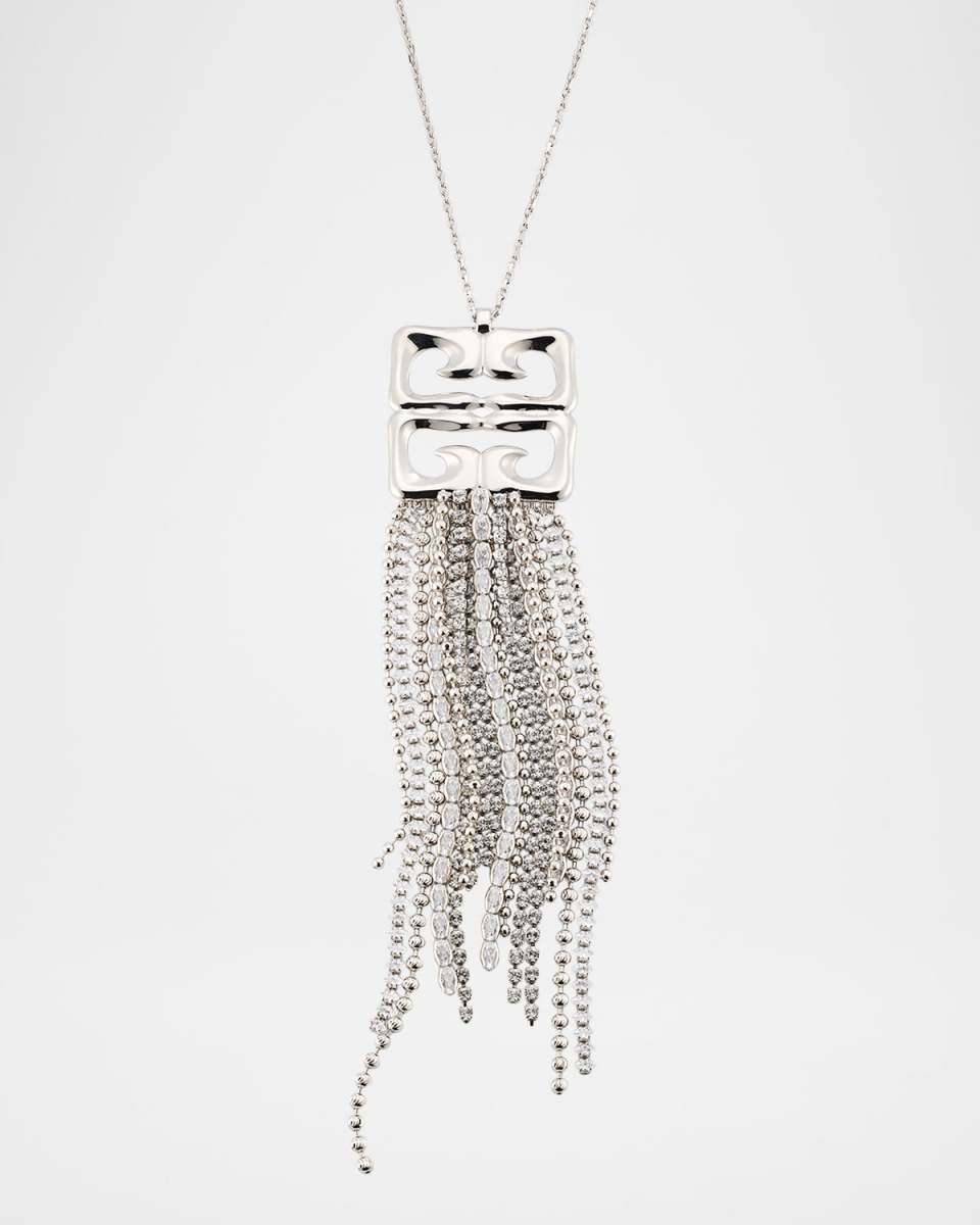 4G Liquid Fringe Crystal Necklace